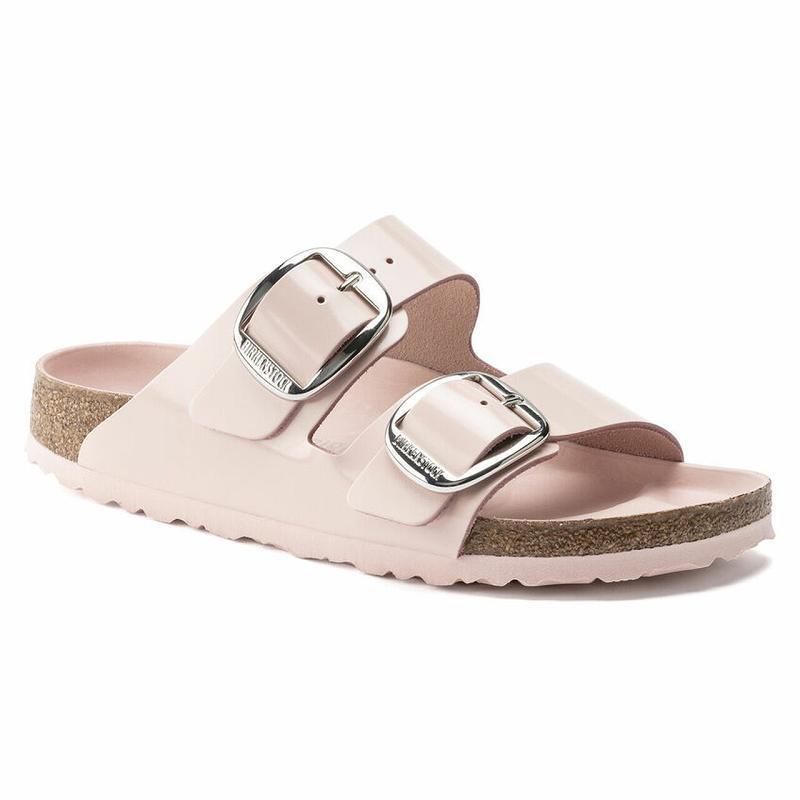 Arizona Birkenstock Big Prackou High Shine Kozene Lakovane Damske Ruzove | SK 67BEX